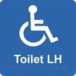 Braille Sign - Accessible Toilet LH