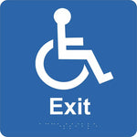 Braille Sign - Disabled Exit