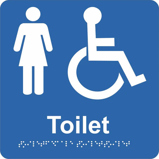 Braille Sign - Female Accessible Toilet