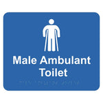 Braille Sign - Male Ambulant Toilet