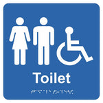 Braille Sign - Unisex Accessible Toilet