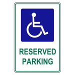 Car Park Sign - Disabled Reserved Parking