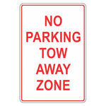 Car Park Sign - No Parking Tow Away Zone