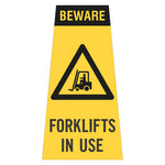 Cone Sign - Beware Forklifts In Use