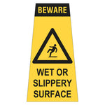 Cone Sign - Beware Wet Or Slippery Surface