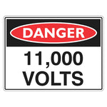 Danger Sign – 11,000 Volts