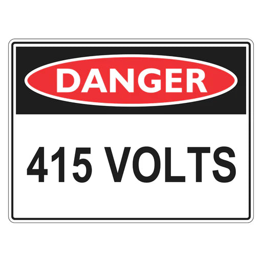 Danger Sign - 415 Volts