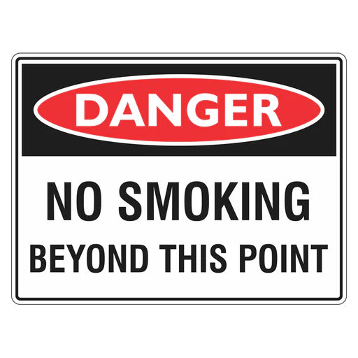 Prohibition Sign - No Smoking Beyond This Point