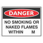 Danger Sign – No Smoking Or Naked Flames Within