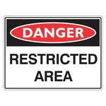 Danger Sign – Restricted Area