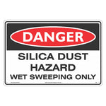 Danger Sign – Silica Dust Wet Sweeping Only