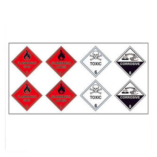 Emergency Evacuation Plan Hazchem Stickers