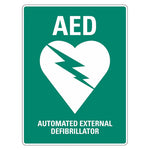 Emergency Sign - AED Automated External Defibrillator