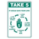 Emergency Sign - Take 5 It Could Save Your Life