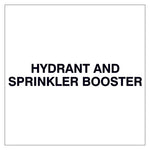 Fire Door Text - Hydrant And Sprinkler Booster