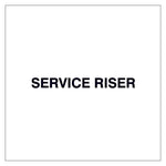 Fire Door Text - Service Riser