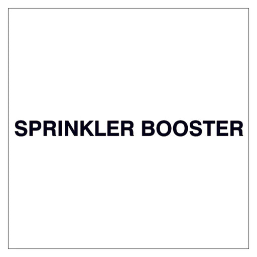 Fire Door Text - Sprinkler Booster