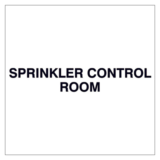 Fire Door Text - Sprinkler Control Room