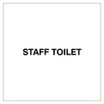 Fire Door Text - Staff Toilet