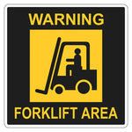 Floor Sign - Warning Forklift Area