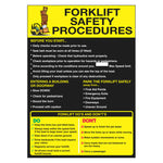 Forklift Safety Procedures Poster