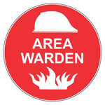 Hard Hat Label - Area Warden