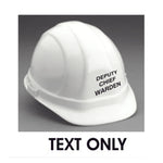 Hard Hat Text - Deputy Chief Warden