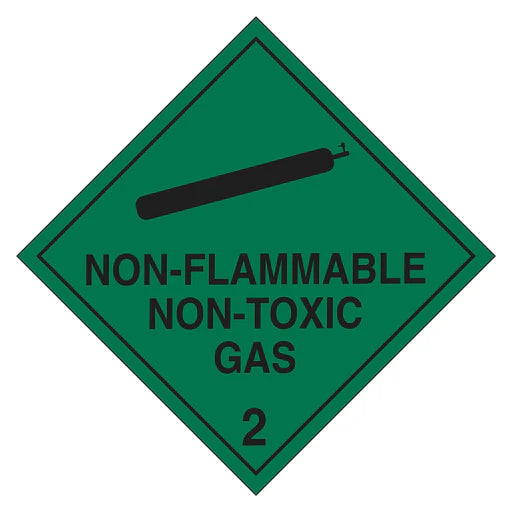 Hazchem Sign - 2 Non-Flammable Non-Toxic Gas