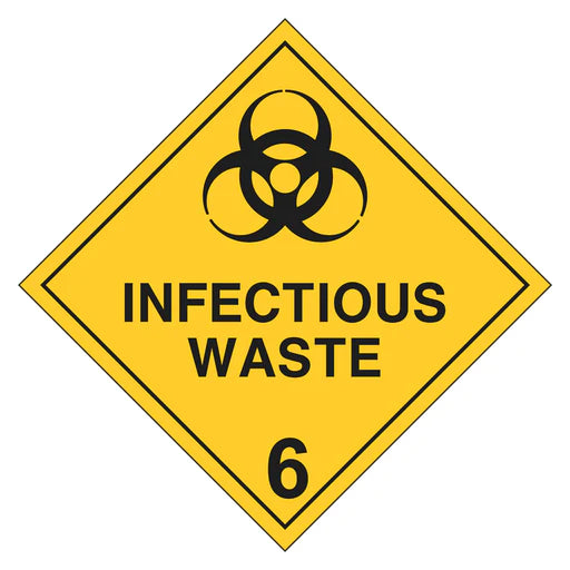 Hazchem Sign - 6 Infectious Waste