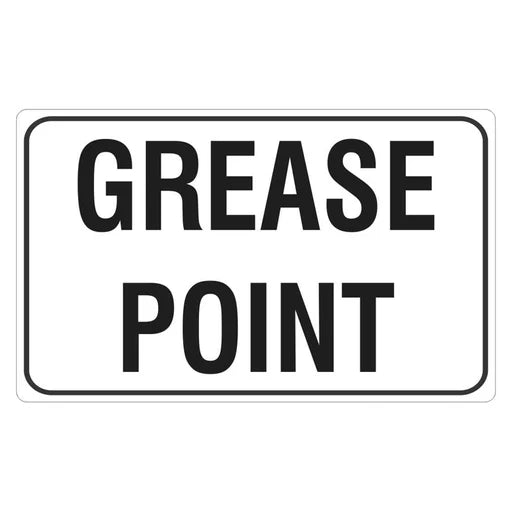 Hazchem Sign - Grease Point