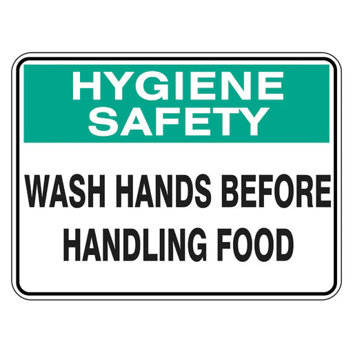 Hygiene Sign - Wash Hands Before Handling Food