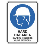 Mandatory Sign - Hard Hat Area Safety Helmets Must Be Worn