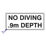 No Diving Sign