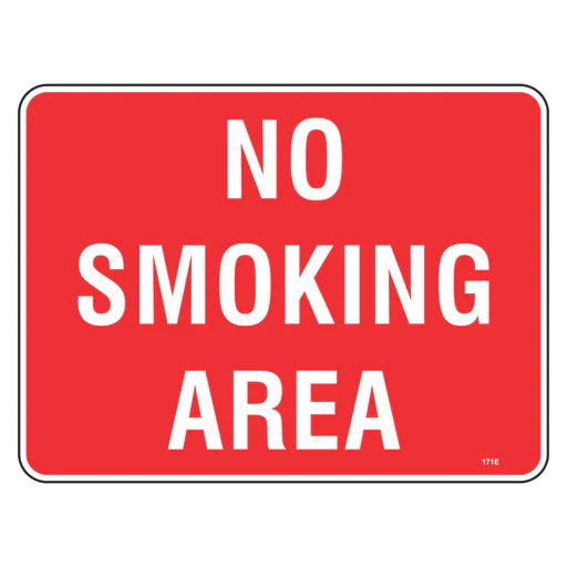 No Smoking Area Sign