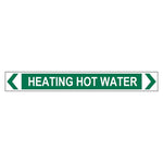 Pipe Marker - Heating Hot Water