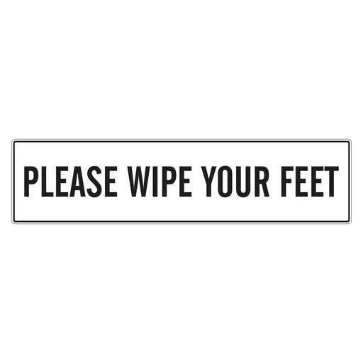 Please Wipe Your Feet Sign