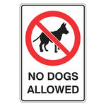 Prohibition Sign - No Dogs Allowed