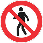 Prohibition Sign - No Persons