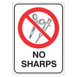 Prohibition Sign - No Sharps