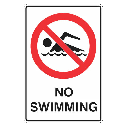 Prohibition Sign - No Swimming