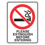 Prohibition Sign - Please Extinguish Before Entering