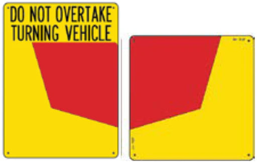 Rear Marking Plates - Trucks (Pair)