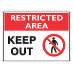 Restricted Area Sign - Keep Out