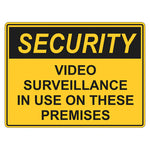 Security Sign - Video Surveillance In Use On These Premises