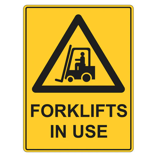 Warning Sign - Forklifts In Use