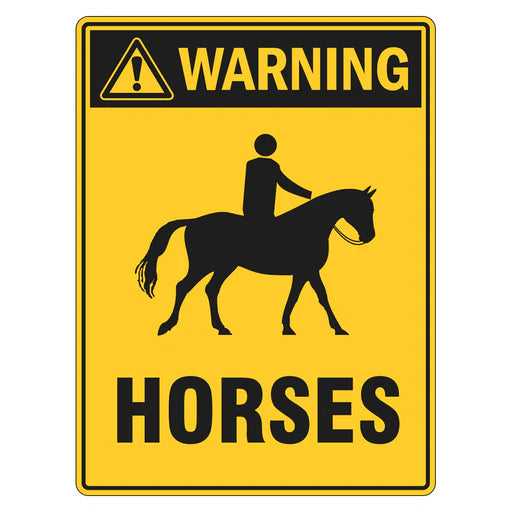 Warning Sign - Horses