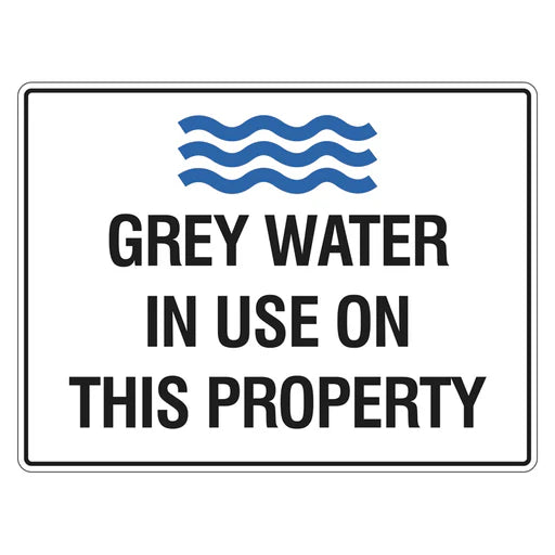 Water Restriction Sign - Grey Water In Use